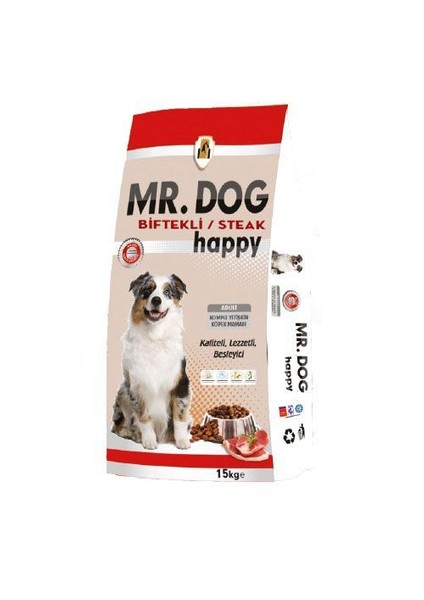 Mr. Dog Biftekli Yetişkin Köpek Maması 15 Kg fd*