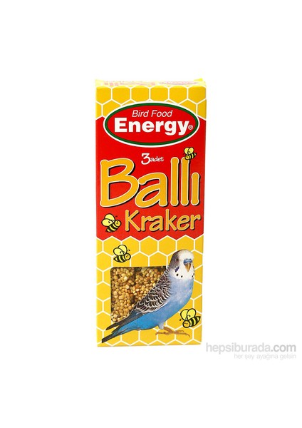 Energy Ballı Muhabbet Kuşu Krakeri - 100 g