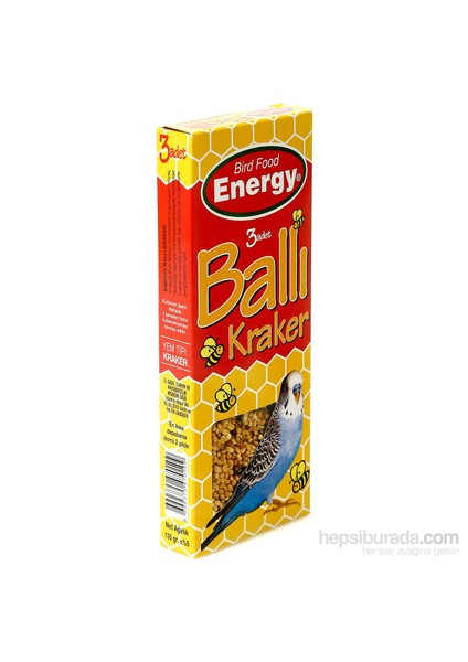 Energy Ballı Muhabbet Kuşu Krakeri - 100 g