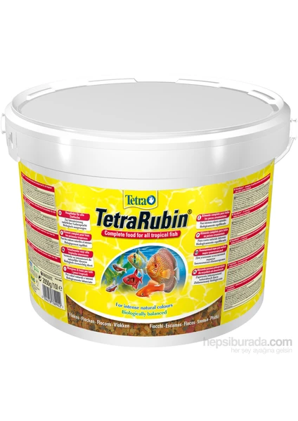 Rubin Flakes Balık Yemi  10 Lt