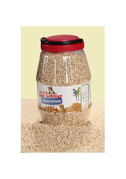 ( Mısır Koçanı Granülü ) Kuş  Kafes Altlığı  1,25Kg (3Lt)