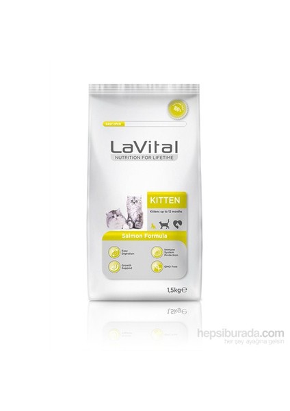 La Vital Kitten Somonlu Yavru Kedi Maması 1,5 Kg