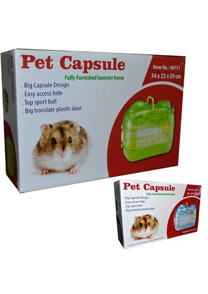 Pet Capsule Akrilik Hamster Kafesi S711