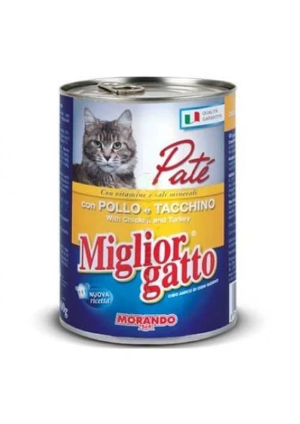 Miglior Gatto Tavuk Pate Kedi Konservesi 405Gr.