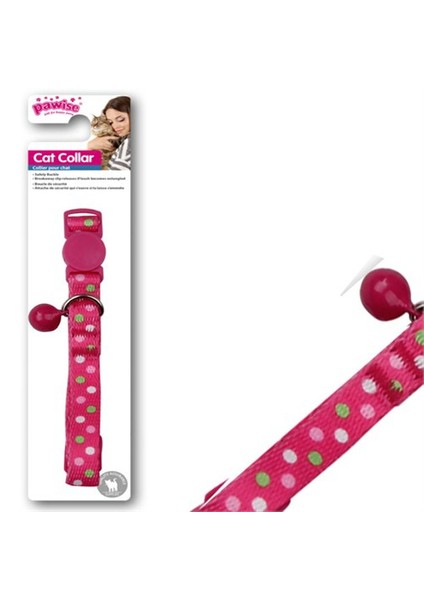 Pembe Benekli Kedi Boyun Tasması