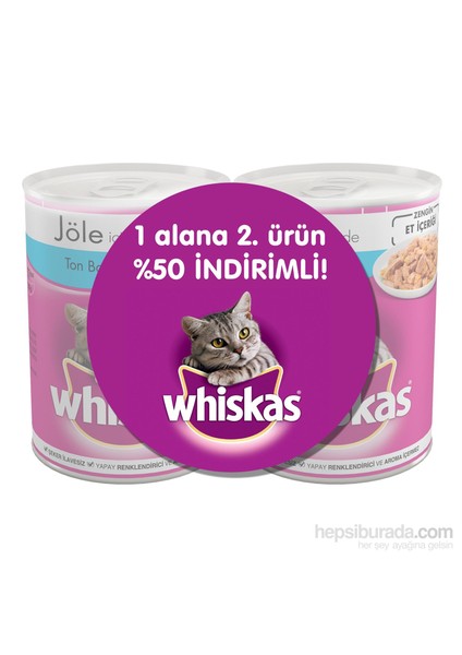 Ton Balıklı Kedi Konservesi 400 gr 2'li Avantaj Paket