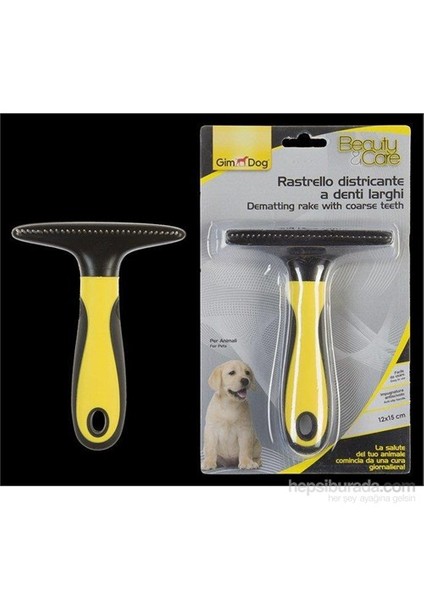 Köpek Tarağı Seyrek Dişli 12*15 cm