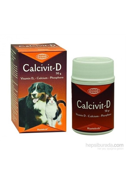 Calcivit-D Kedi-Köpek Vitamin-Mineral Takviyesi 50g