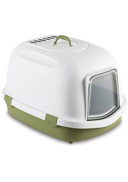 Queen Kapalı Kedi Tuvaleti Mavi