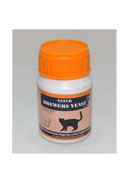 Brewers Yeast Kediler İçin Sarımsaklı Maya 180 Tablet