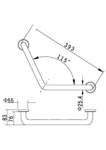 208014   Küvet Tutamağı  (Açılı)