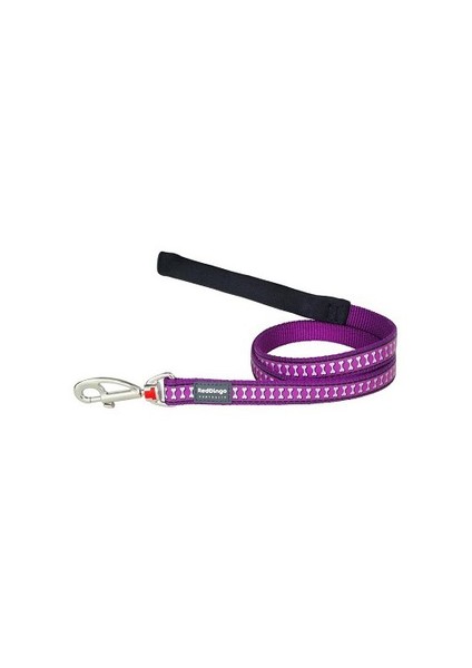 Reddingo Fosforlu Kemik Desenli Mor Uzatma Köpek Tasması 20 Mm
