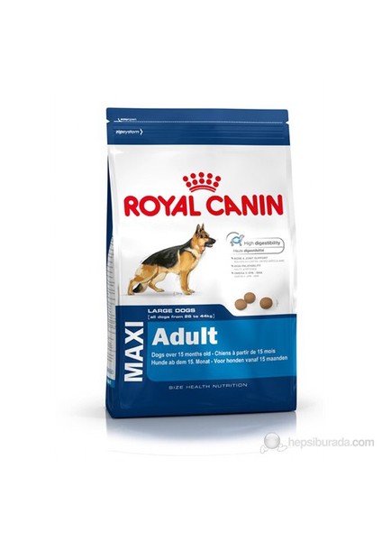 Maxi Adult Büyük Irk Yetişkin Kuru Köpek Maması 15 Kg + Petzoom Köpek Tarağı Hediyeli! fiyatları