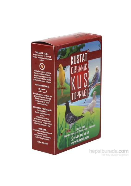 Organik Kuş Toprağı 0,5 Lt Kutu fiyatları