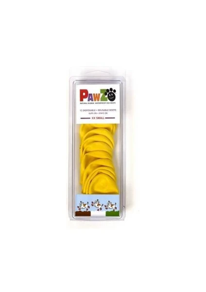 Köpek Galoşu Xx Small ( Yellow ) 12'Li