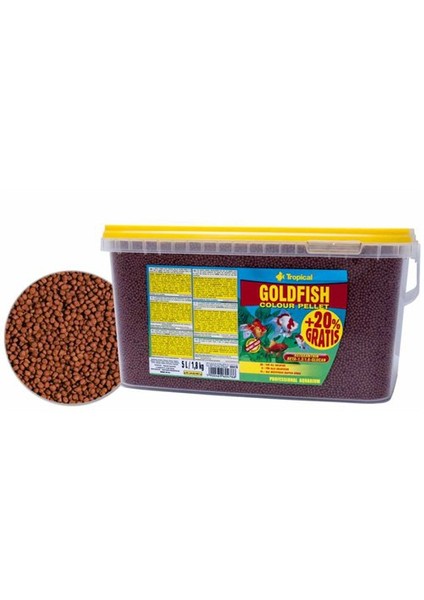 60478 Goldfish Color Pellet 5 Lt
