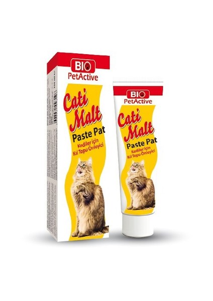 Pet Active Cati Malt Paste Pat Kedi Kıl Topu Önleyici 100ml