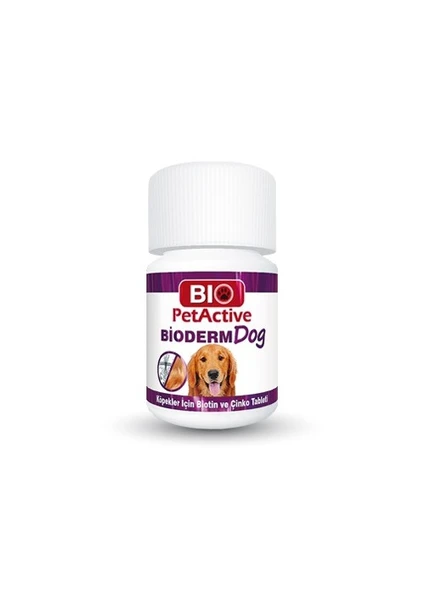 Bio Pet Active Pet Active Bioderm Köpekler İçin Biotin Çinko  75 Tablet