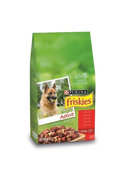 Etli Köpek Maması (Aktif Köpekler İçin) 2,4 Kg