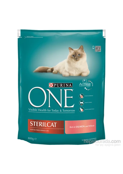 Purina One Steril Kısırlaştırılmış Kediler için Somonlu Kedi Maması 800 Gr