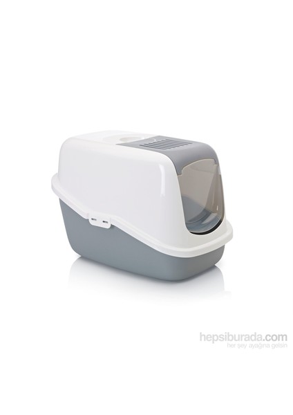 Kedi Tuvaleti Gri - Beyaz