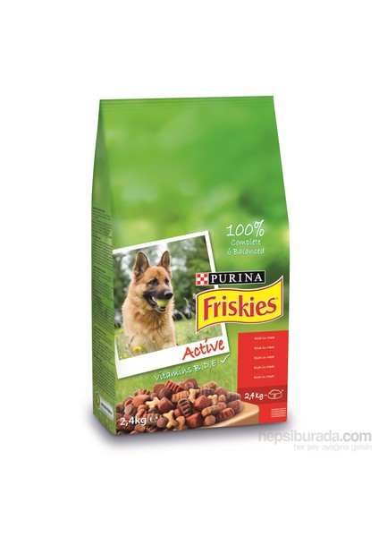 Active Etli Yetişkin Köpek Maması 2.4 Kg