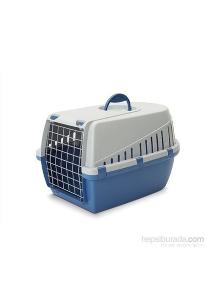 Trotter 2 Kedi Köpek Taşıma Kabı Mavi/Açık Gri gk