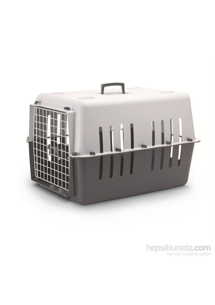 Pet Carrier 4 Kedi Köpek Taşıma Çantası Koyu Gri-Açık Gri FD*