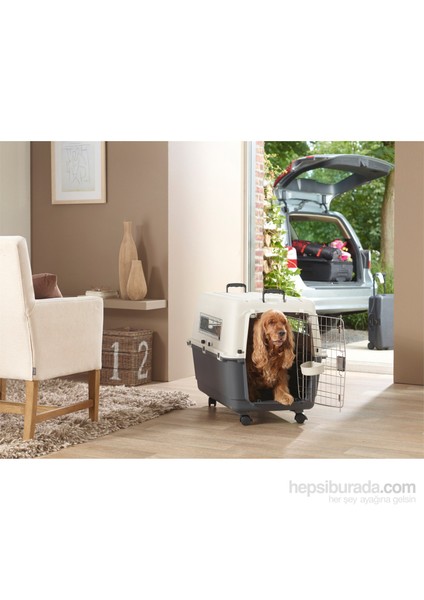 Andes Koyu Gri Pet Taşıma Kafesi