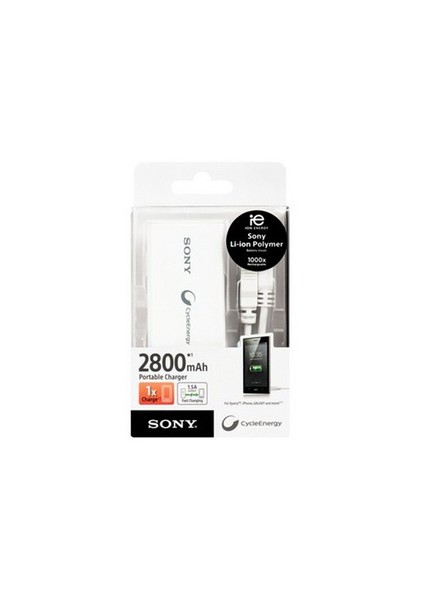 CP-V3 Taşınabilir Şarj Cihazı ( 2800 mAh ) Beyaz
