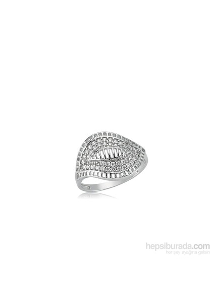 Gümüş Yaprak Bayan Yüzük