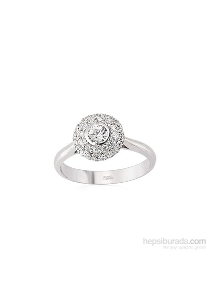 Olivin Accesories Gümüş Zirkon Taşlı Yüzük 435963