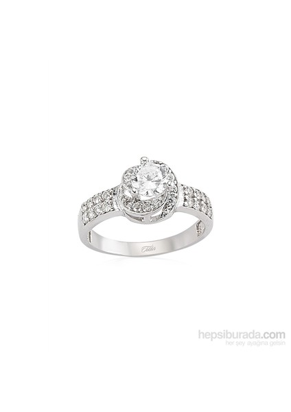 Gümüş Zirkon Taşlı Yüzük 435965