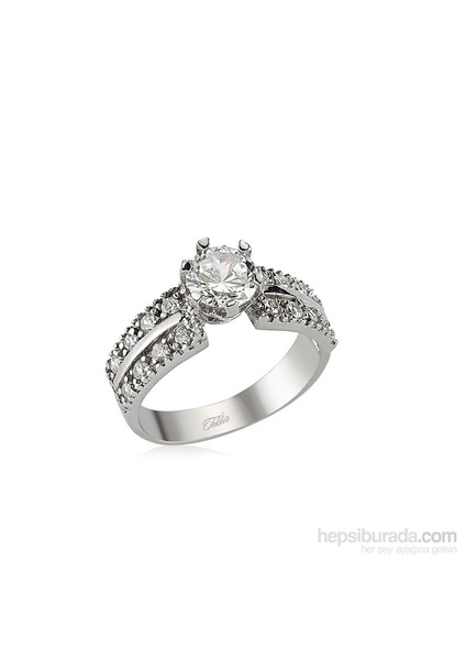 Zirkon Taşlı Gümüş Kadın Yüzük 436147