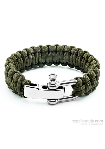 Çelik Klips Paracord 550 Paraşüt İpi Bileklik