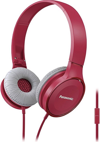 RP-HF100ME-P Pembe Kablolu Kulak Üstü Mikrofonlu Katlanabilir Stereo Kulaklık