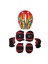Ck 06 Bisiklet Kask Koruma Çocuk Set Kırmızı Çizgi 1