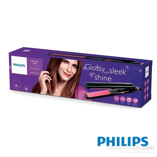 Resim Philips Essential Care HP8323/00 Seramik Turmalin Plakalı Saç Düzleştirici 