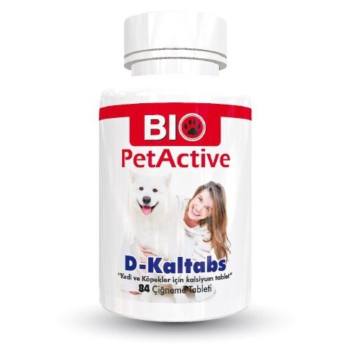 Bio petactive Köpek Çiğneme Tableti D-Kaltabs 126 Gr