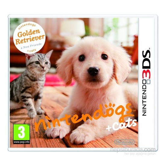 Nintendo 3Ds Nıntendogs Golden Retrıever + Cats