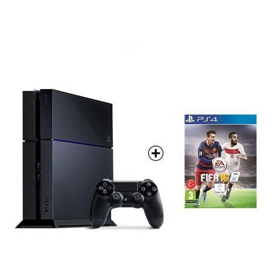 Sony Playstation 4 500Gb Oyun Konsolu + Fıfa 2016 Ps4 Oyun