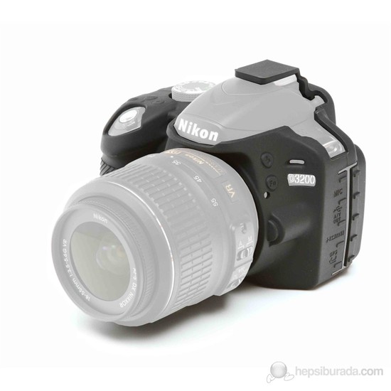 EasyCover Nikon D3200 Silikon Kılıf ECND3200B(Siyah)