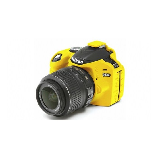 EasyCover Nikon D3200 Silikon Kılıf ECND3200Y(Sarı)
