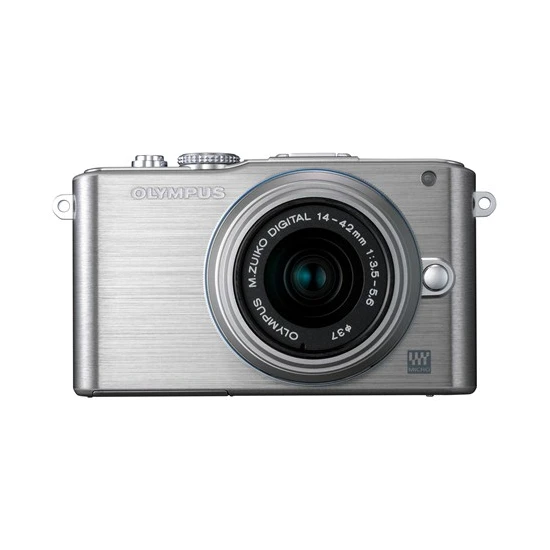 Olympus E-PL3 Gümüş+14-42mm+40-150mm Double Zoom Kit 12 MP Aynasız SLR Dijital Fotoğraf Makinesi