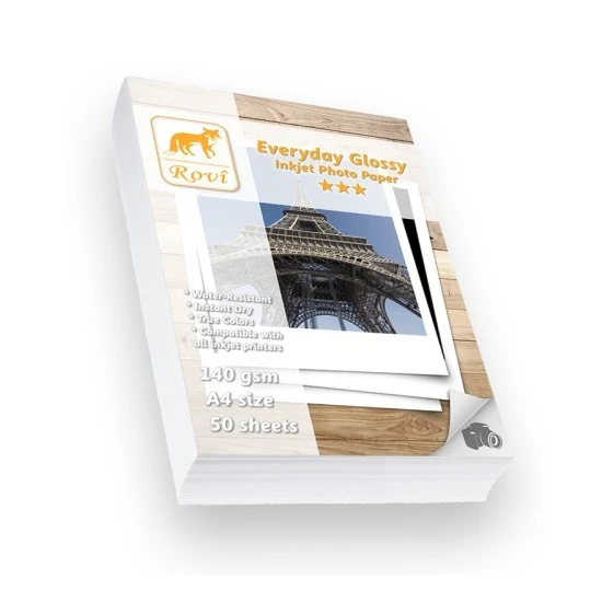 Rovi Everyday Parlak Fotoğraf Kağıdı - 140Gsm - 50Yp - A4 Rovi Everyday Parlak Fotoğraf Kağıdı - 140Gsm - 50Yp - A4