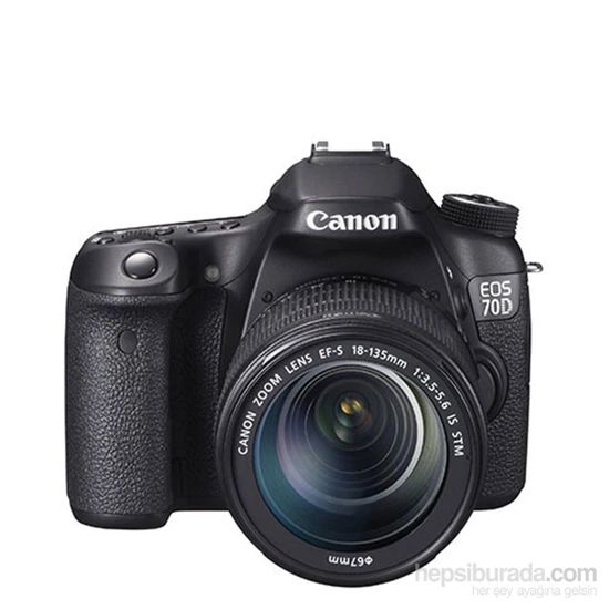 Canon 70D + 18-135 Mm Is Stm Fotoğraf Makinesi (İthalatçı Garantili)