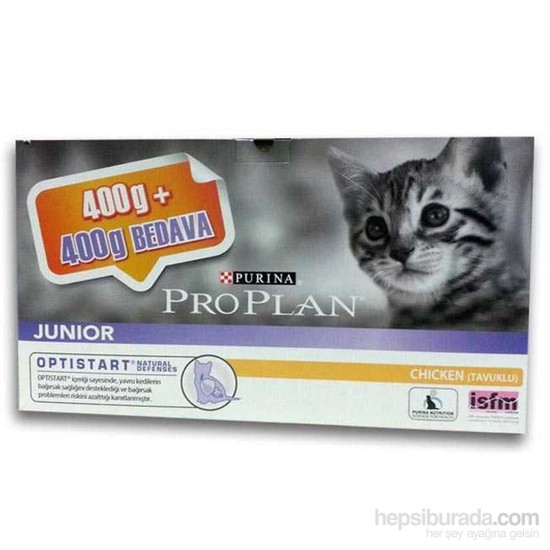 Proplan Junıor Tavuklu Yavru Kedi Maması 400 + 400 gr Fiyatı