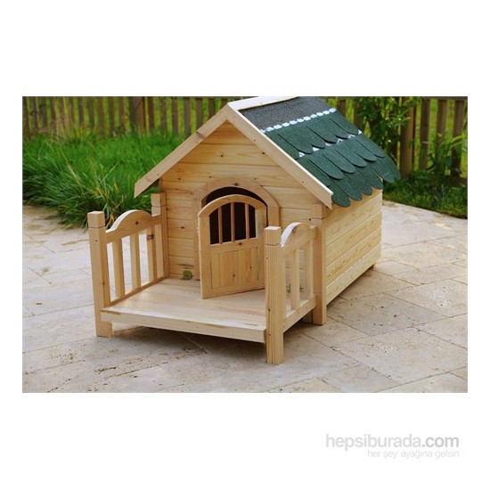 Mandu Verandalı ,Isı Yalıtımlı Ahşap Köpek Kulübesi + Minder Fiyatı