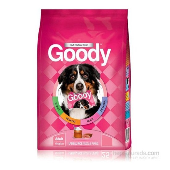 Goody Kuzu Etli ve Pirinçli Yetişkin Köpek Maması 15 Kg Fiyatı