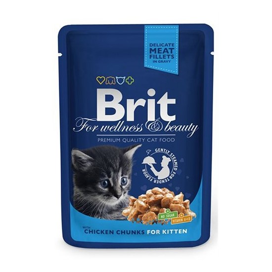 Brit Premium Tavuk&amp;Balıklı Pouch Yavru Kedi Maması 100 Gr Fiyatı